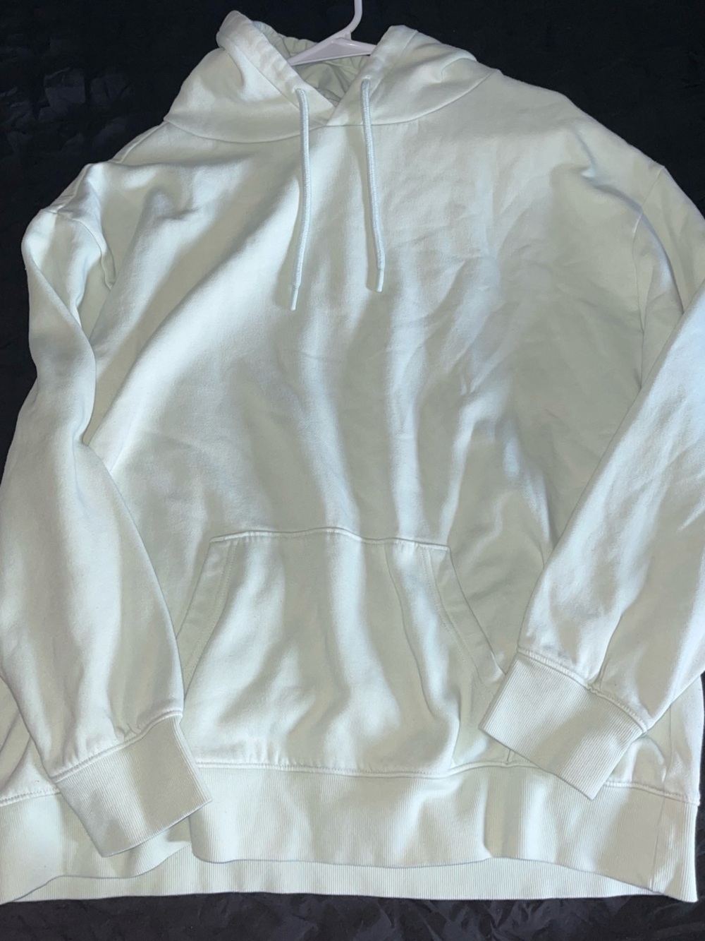 Universal Thread Men's Hooded Pullover in Off-White